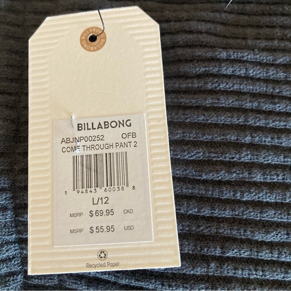 Billabong Black Cropped Pants - Picture 6 of 8